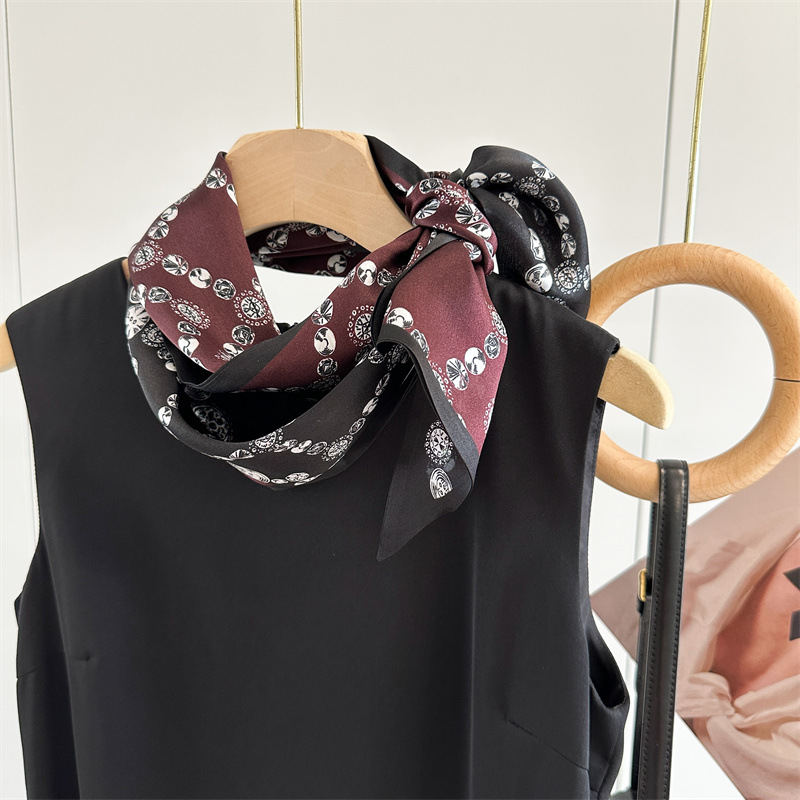 Women'S Fashion Layering - Stampa gioielli 100% seta collo testa
