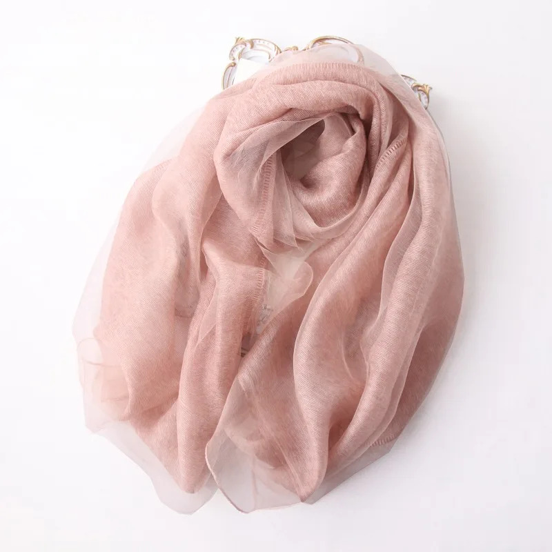Women'S Fashion Layering - Sciarpa di seta di lana a