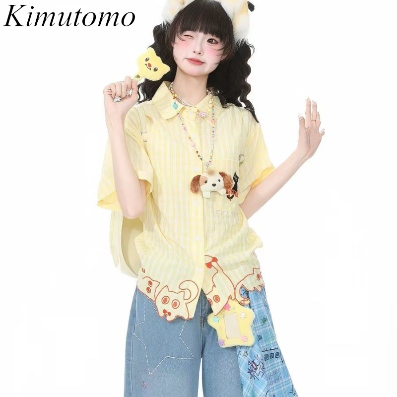 Women'S Y2K Fashion Aesthetic - Camicie Kimutomo da donna con ricamo