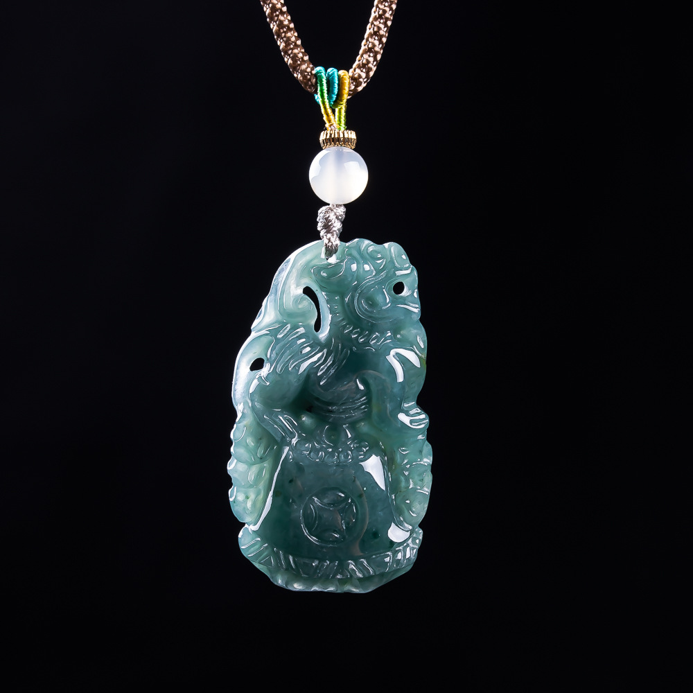 Women'S Fashion - Ciondolo Pixiu in Giadeite Birmana, Talismani