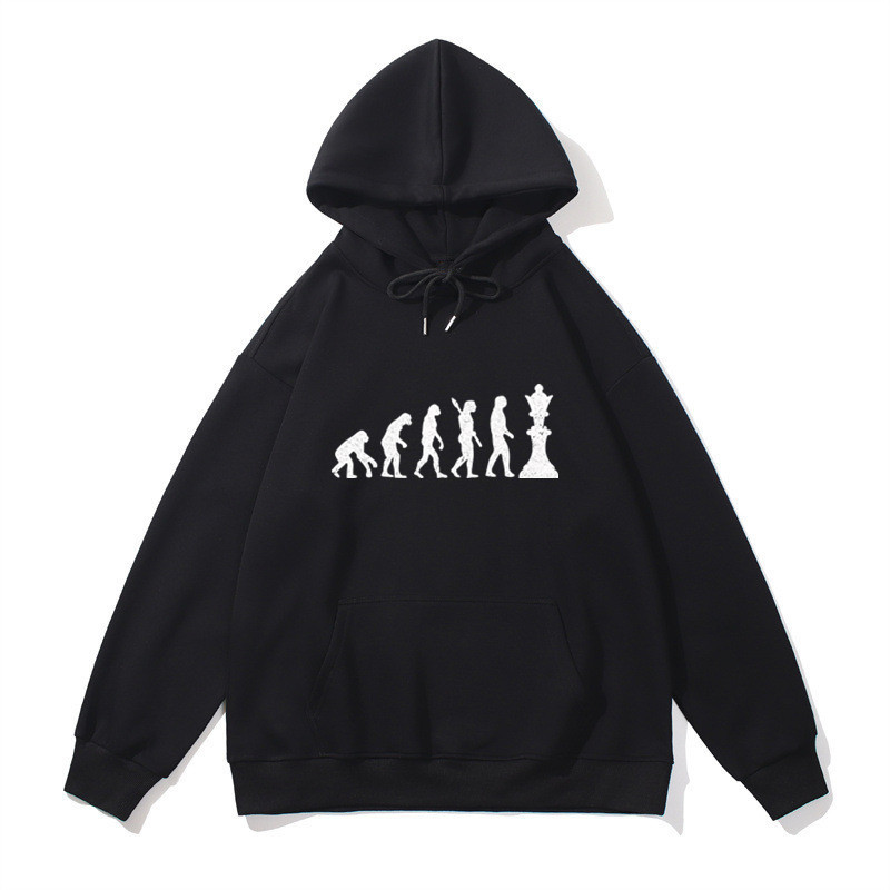 Women Fashion Evolution - Chess Evolution Casual Streetwear Harajuku Felpe