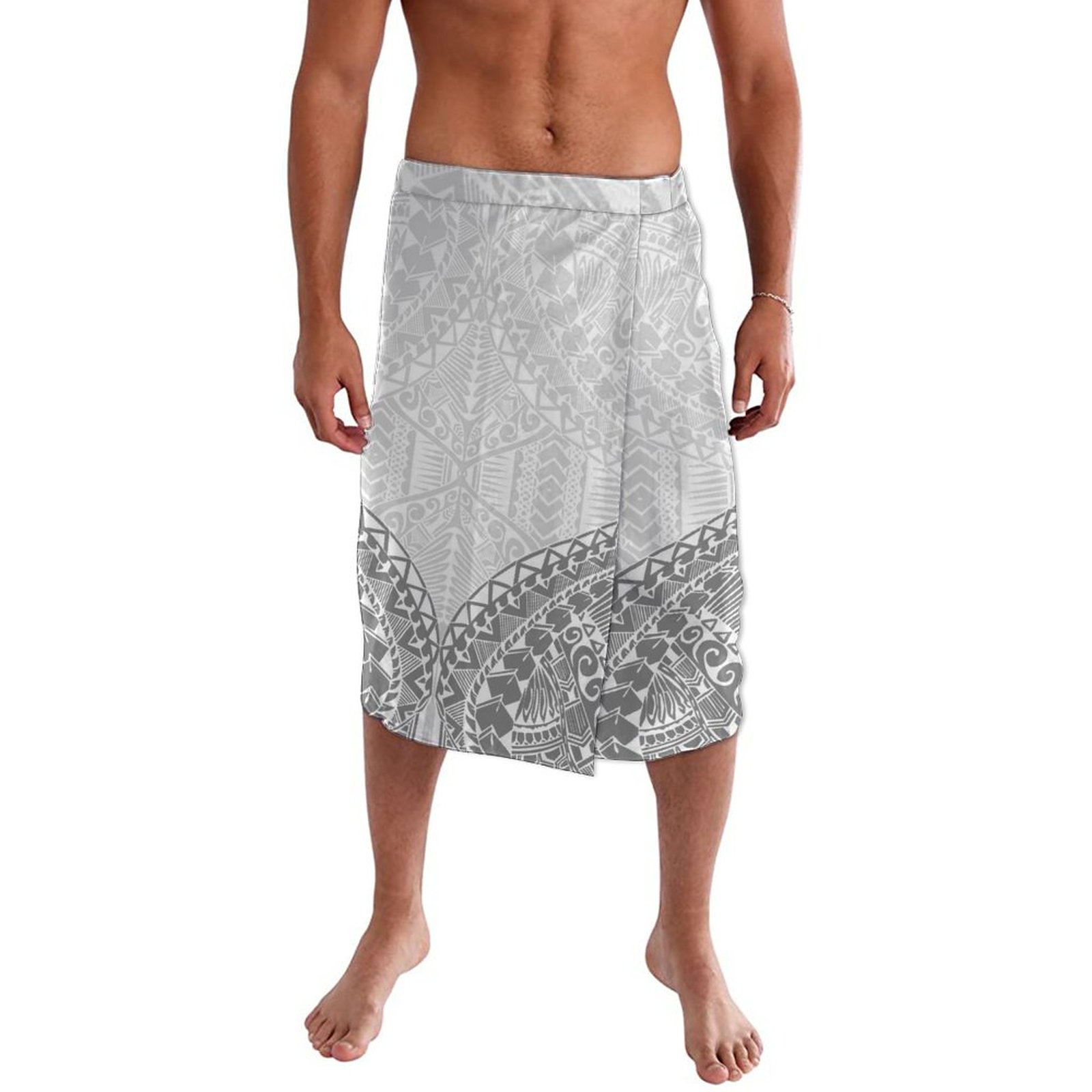 Printed Wrap Skirt - Isole del pacifico abbigliamento uomo Lavalava