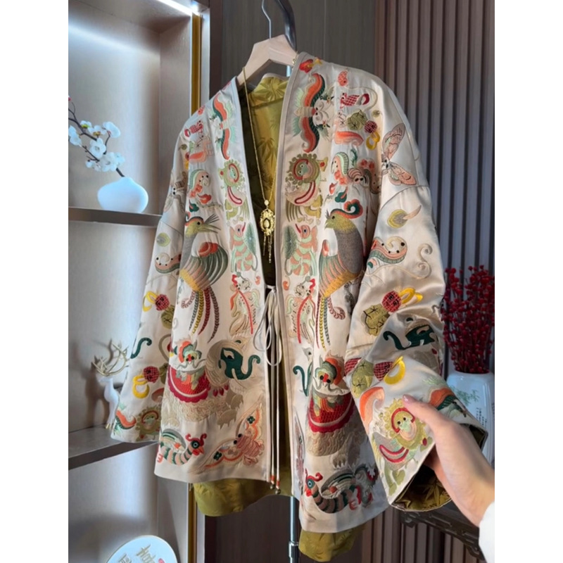 Women'S Fashion Jackets - Nuovo Cardigan Kimono in Stile Cinese,
