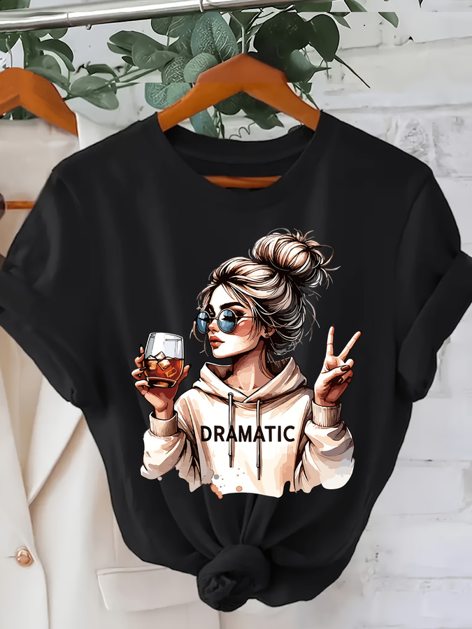 Women'S Fashion Trends Summer 2025 - DRAMATIC 1pc T-shirt da donna con