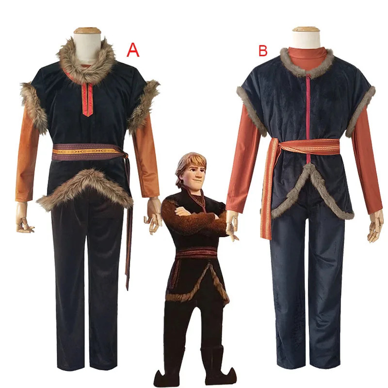 Belted Shirt Dress - Costumi Cosplay Frozen Kristoff Giacca Camicia