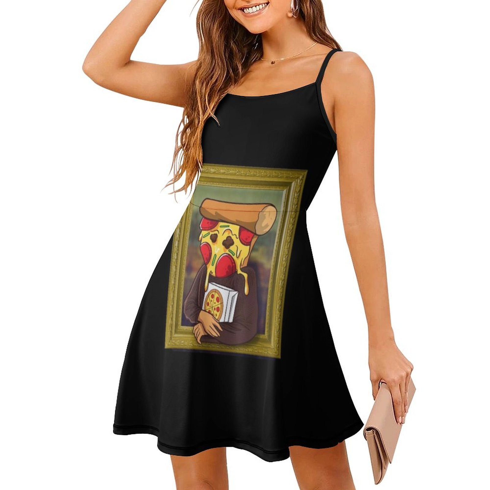 The Pizza Mona Lisa Divertente - Smocked Dress Women recensione e prezzo