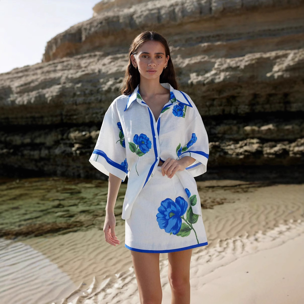 Completo da donna casual estiv - Printed Wrap Skirt recensione e prezzo