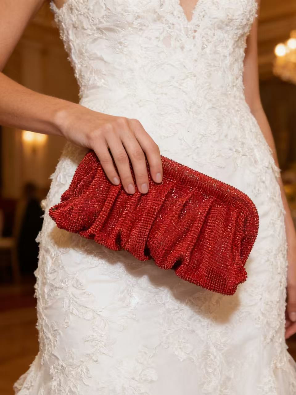 Borsa Clutch Rossa in Allumini - Women Fashion Reddit recensione e prezzo