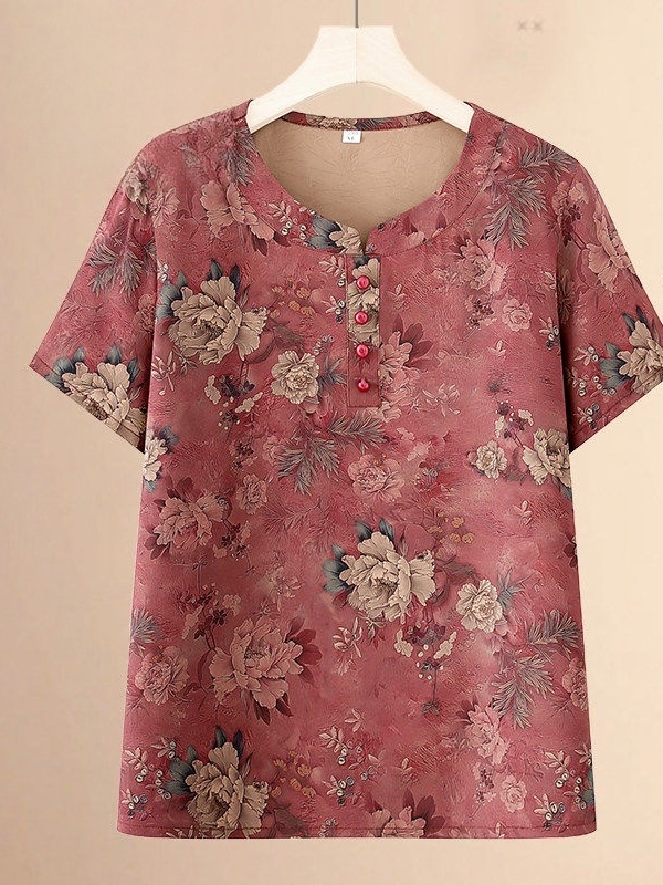 T-shirt estiva girocollo a man - Women Fashion Over 60 recensione e prezzo