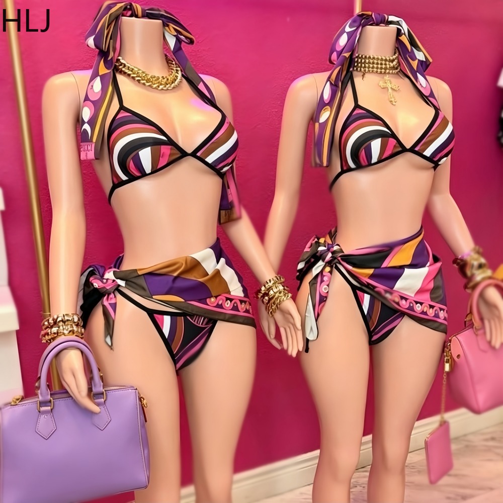 HLJ Set bikini stampato da don - Printed Wrap Skirt recensione e prezzo