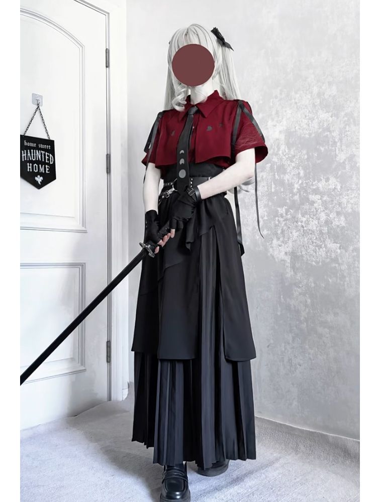 2025 New Gothic Vintage Elegan - Belted Shirt Dress recensione e prezzo