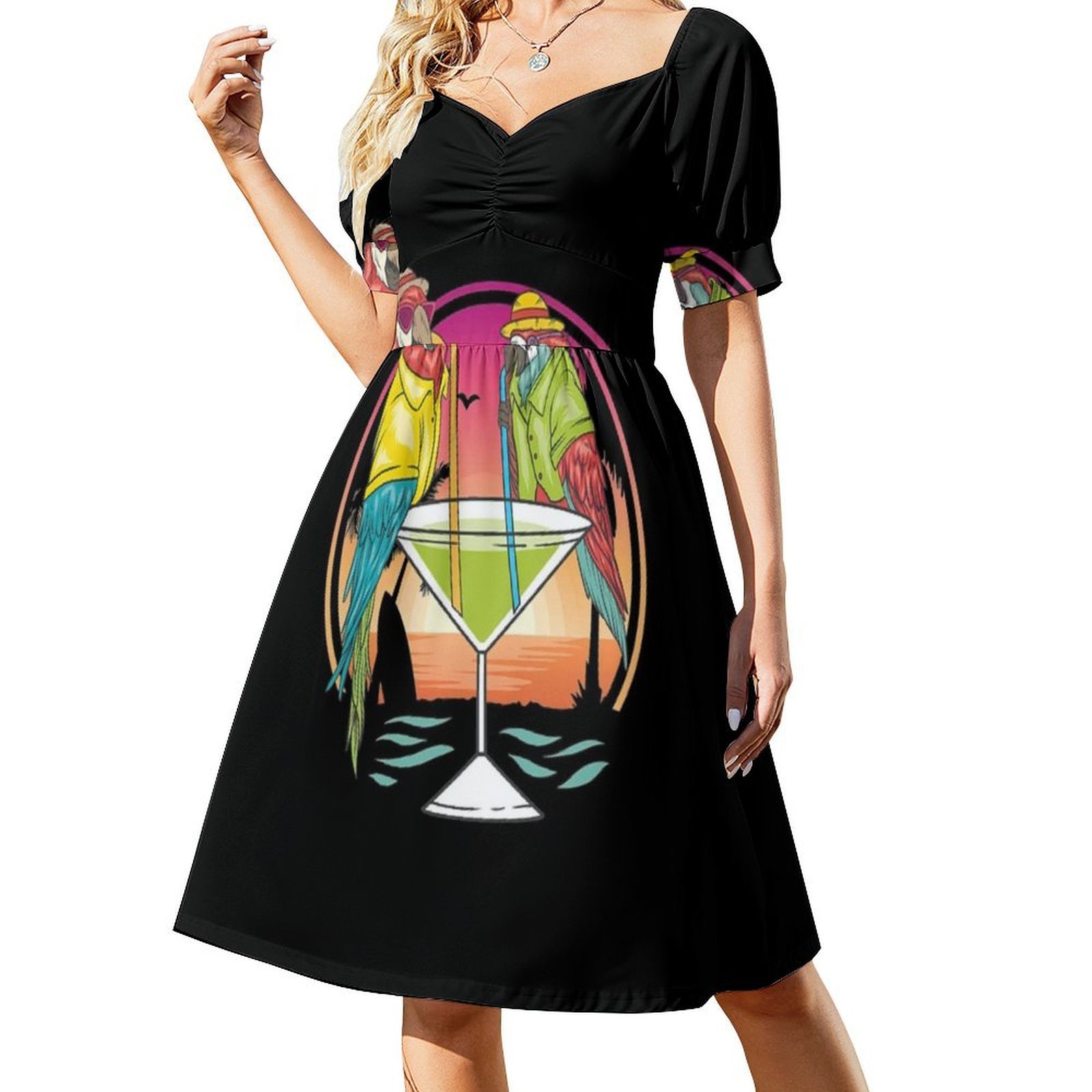 Pappagalli che bevono Margarit - Smocked Dress Women recensione e prezzo