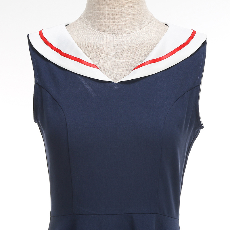 Abito Estivo Stile Retrò Navy  - Women'S Fashion In The 50S recensione e prezzo