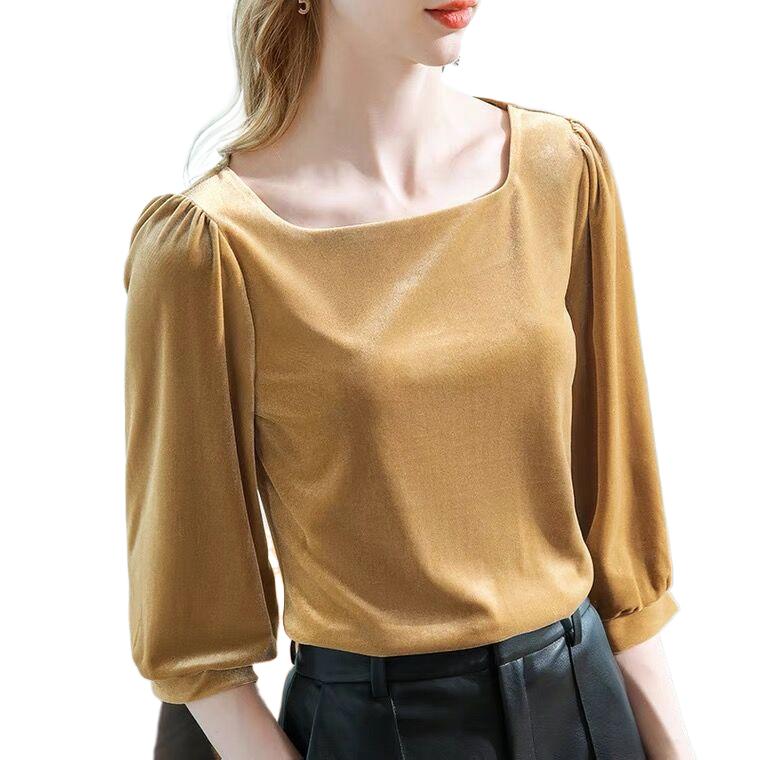 Camicia in velluto con collett - Women Fashion Blouse recensione e prezzo