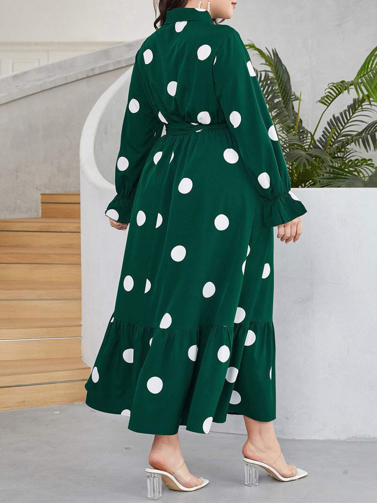 GIBSIE Vestito Camicia a Pois  - Belted Shirt Dress recensione e prezzo