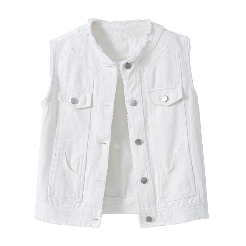 Gilet in denim da donna senza  - Women'S Fashion Vest Tops recensione e prezzo
