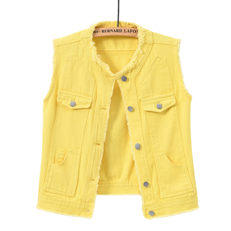 Gilet in denim da donna senza  - Women'S Fashion Vest Tops recensione e prezzo