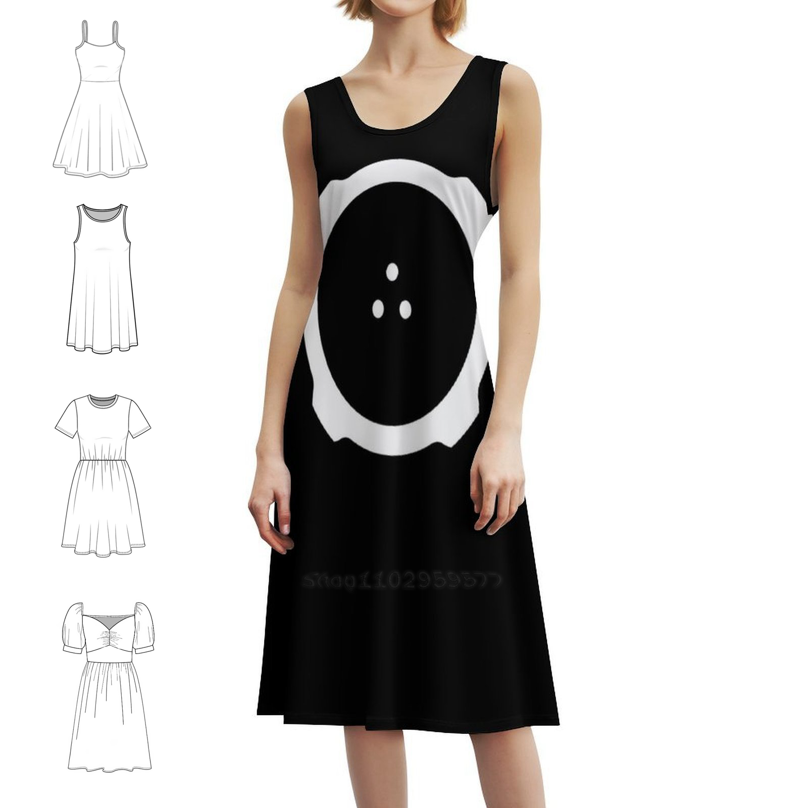 Ghost In The Shell Design mini - Smocked Dress Women recensione e prezzo