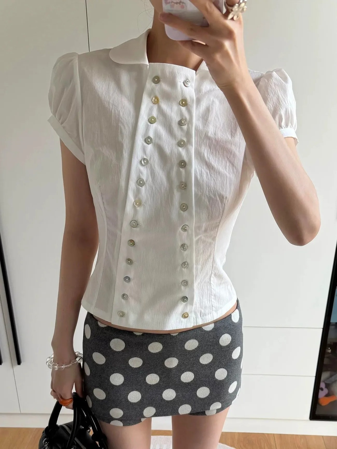 Camicetta con Colletto Peter P - Women'S Y2K Fashion Aesthetic recensione e prezzo