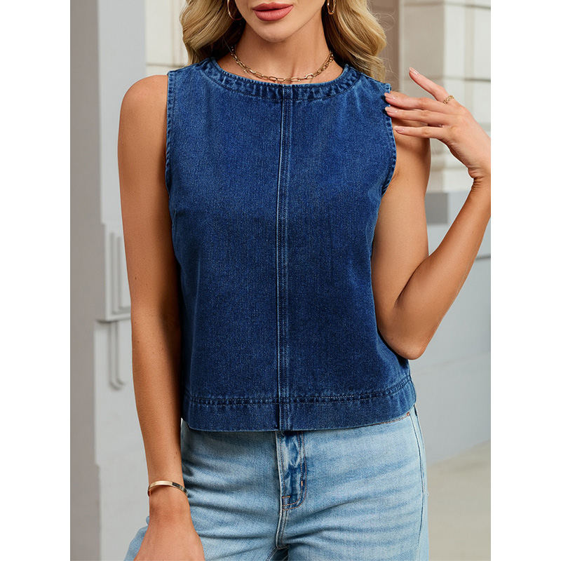 Benuynffy Gilet in denim casua - Women'S Fashion Vest Tops recensione e prezzo