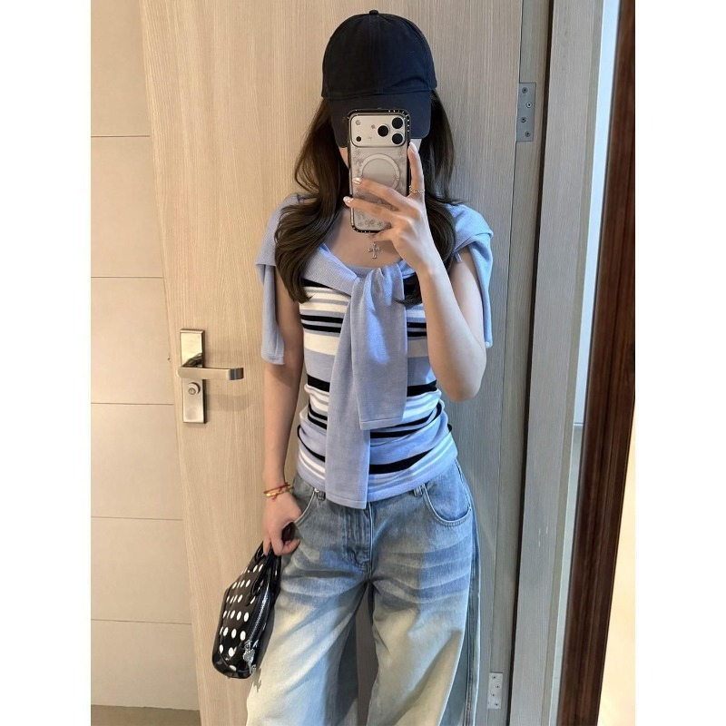 Completi in Maglia Blu da Donn - Women'S Y2K Fashion Aesthetic recensione e prezzo