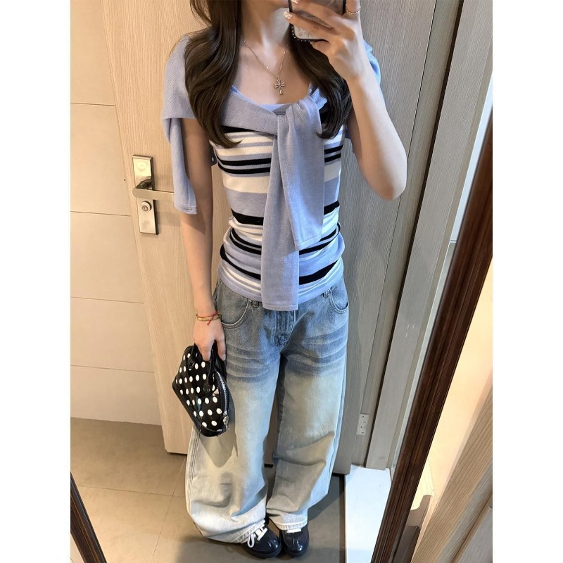 Completi in Maglia Blu da Donn - Women'S Y2K Fashion Aesthetic recensione e prezzo