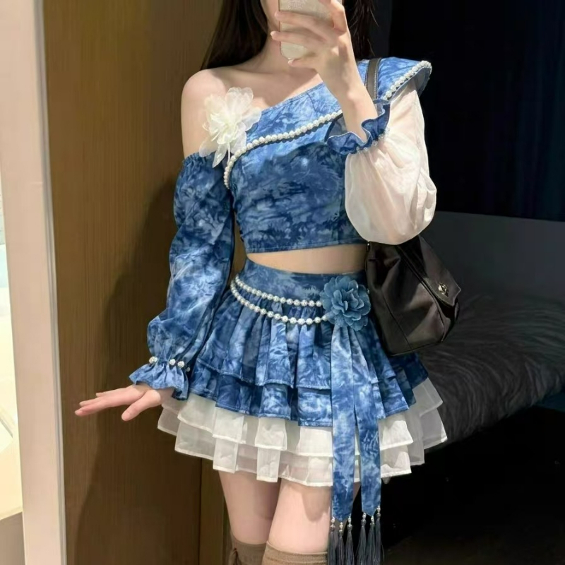 Set gonna Lolita elegante vint - Asymmetric Top Women recensione e prezzo