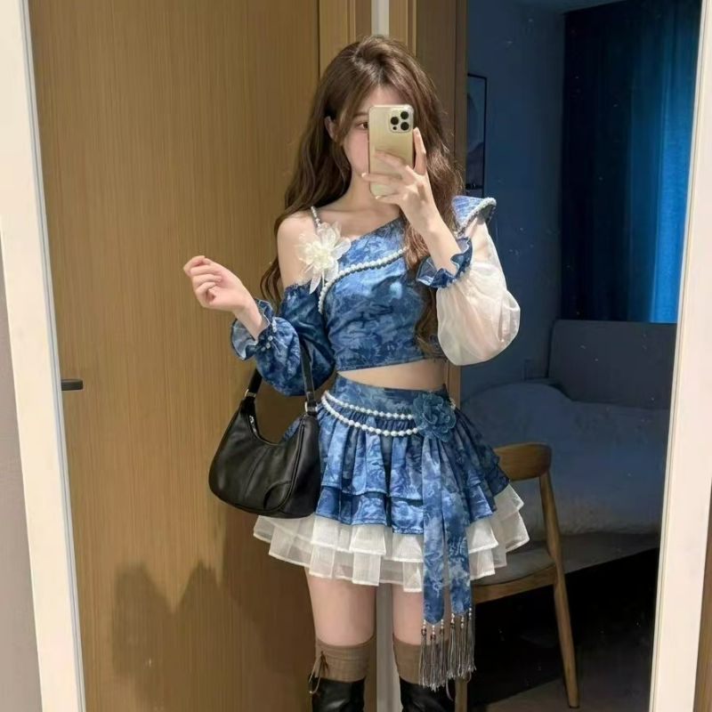 Set gonna Lolita elegante vint - Asymmetric Top Women recensione e prezzo