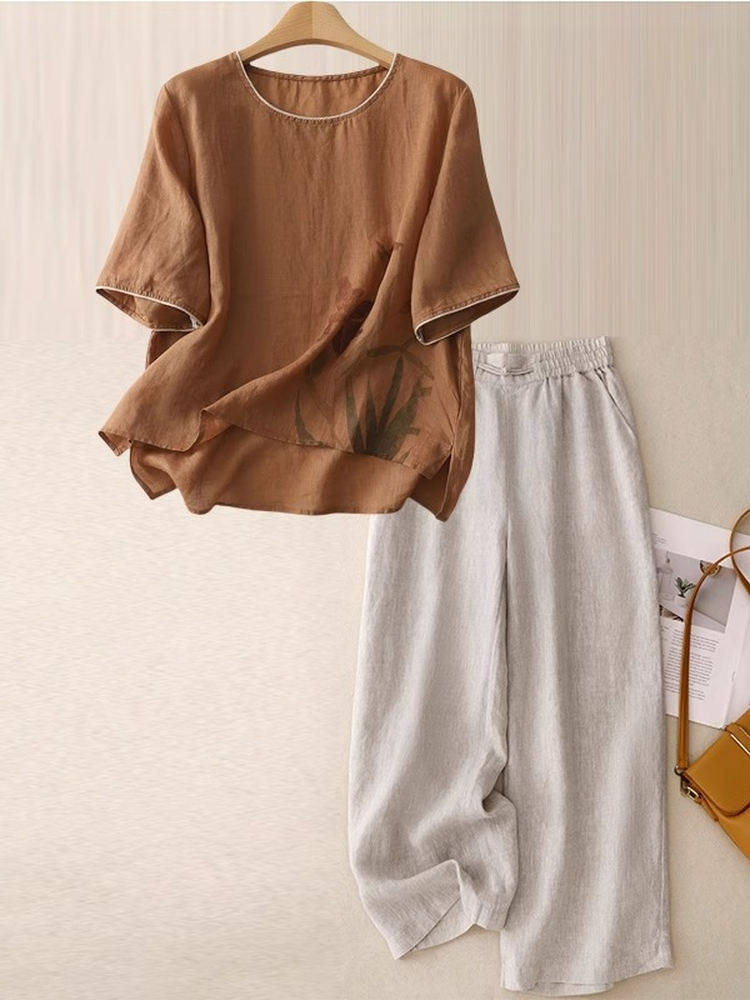 Completo Casual in Lino e Coto - Women Fashion Over 60 recensione e prezzo